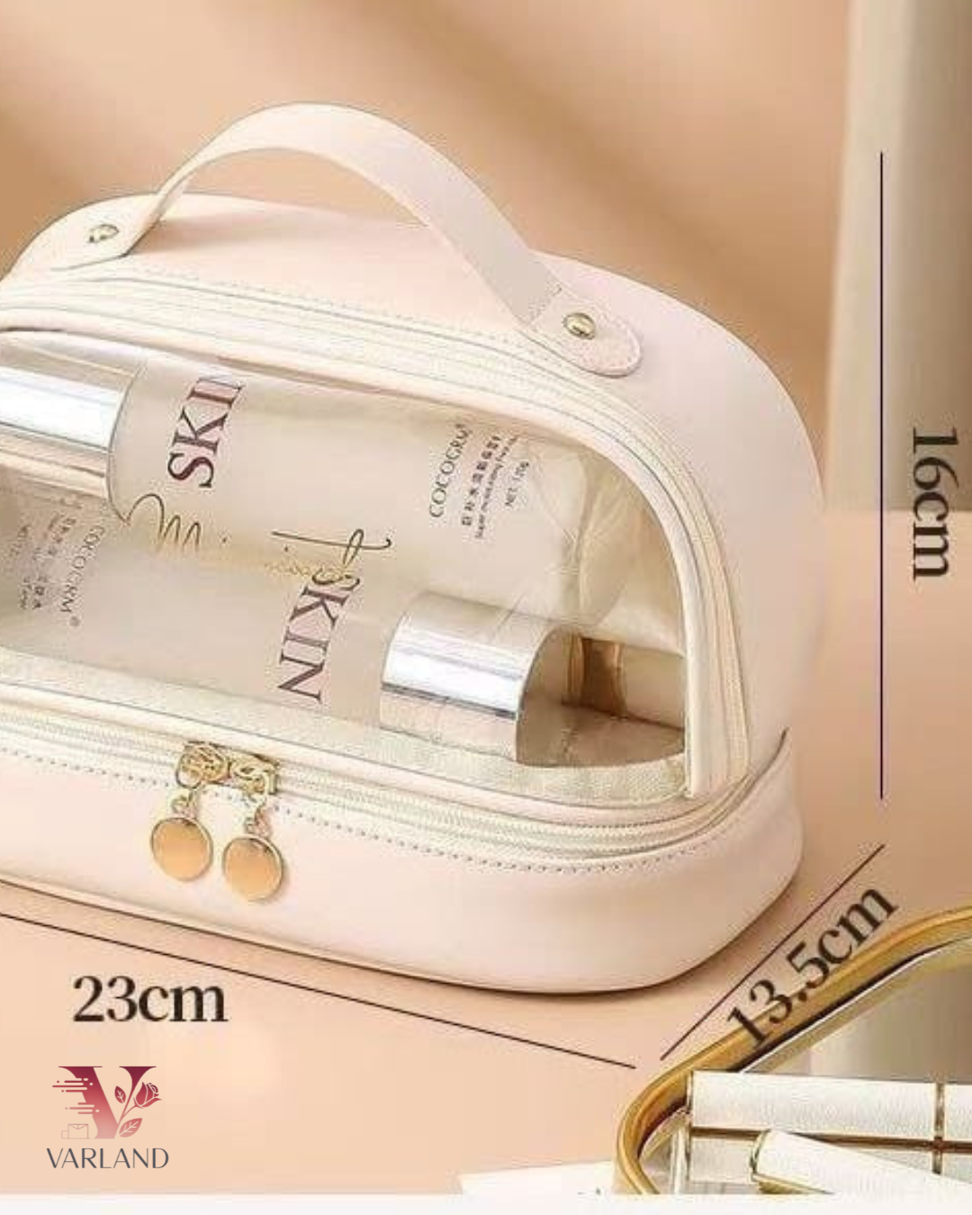 Bolsa transparente cosmetiquera