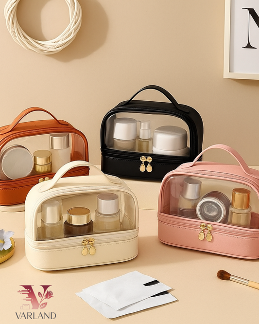Bolsa transparente cosmetiquera